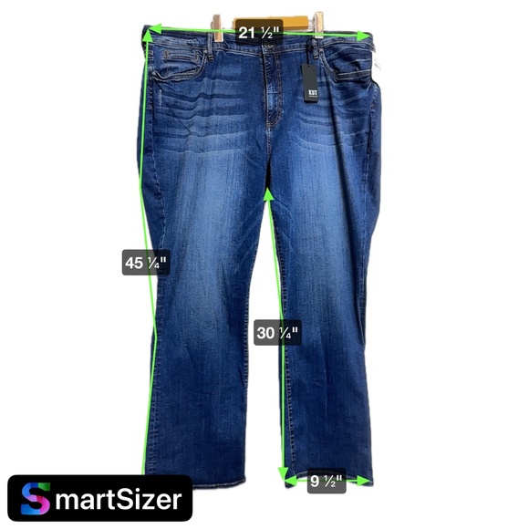 Kut From The Cloth Women's Jeans 24W Blue High Rise Natalie Boot Cut - Picture 12 of 12